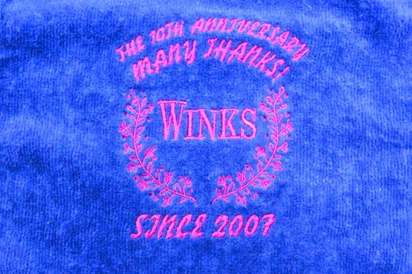 10周年記念タオル「WINKS」様