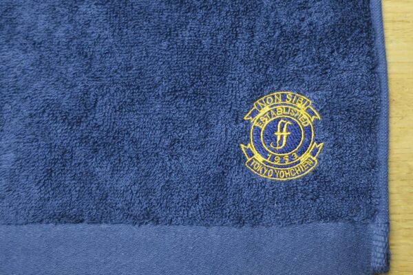 大田区東京幼稚園様の卒園記念品として制作したウォッシュタオルの刺繍部分