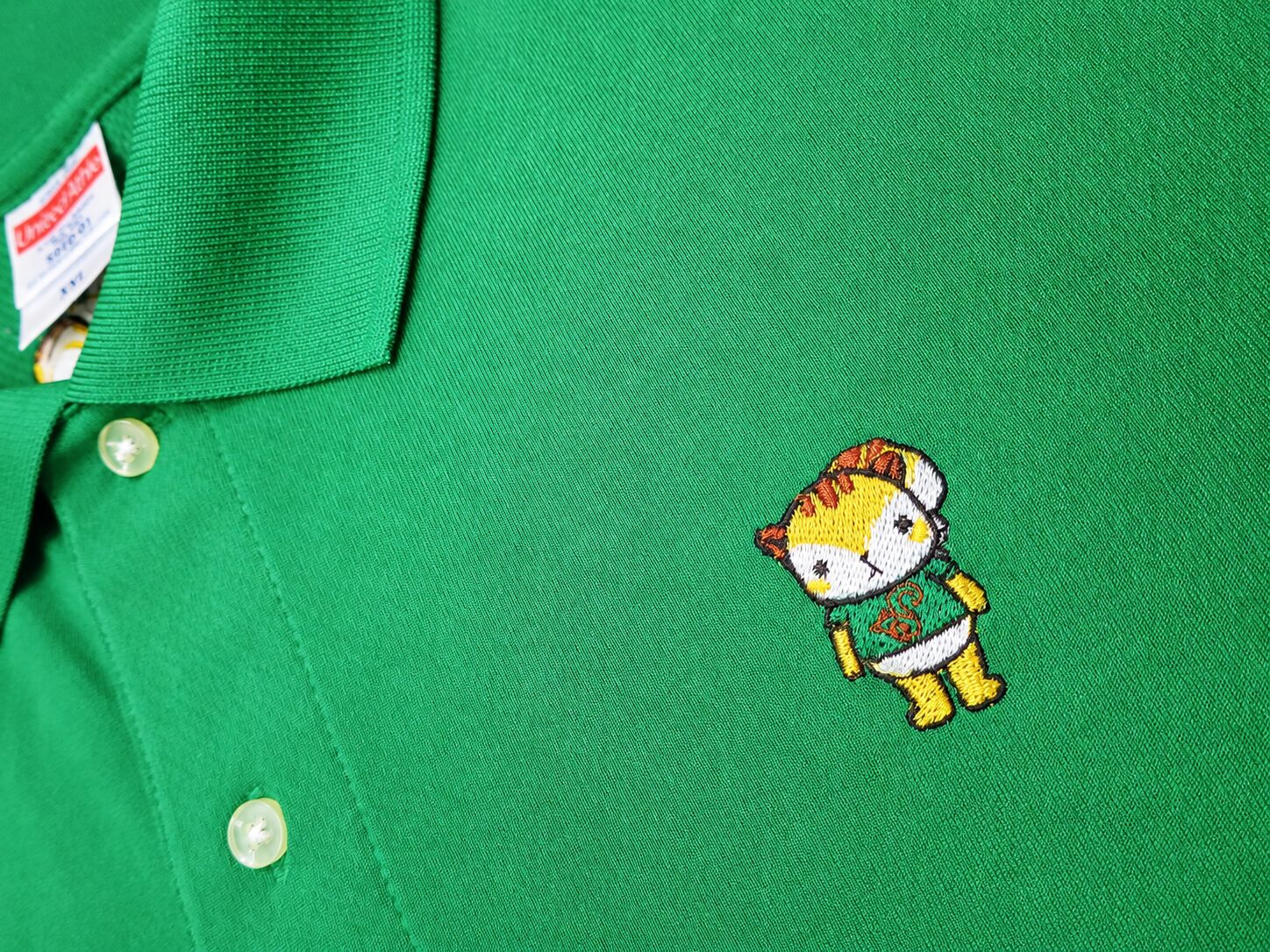 立正大学ゴルフクラブ様 ポロシャツへのオリジナルキャラクター刺繍｜大学クラブユニフォーム制作事例